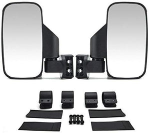 UTV ajustable par espejo lateral Set 4.4 cm o 5.1 cm Roll Bar jaula, Universal UTV vista lateral espejos retrovisor convexo de alto impacto