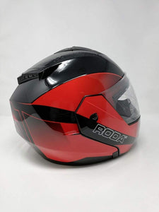 Casco para Moto Abatible Roda Revenge Negro Naranja XL Certificacion DOT