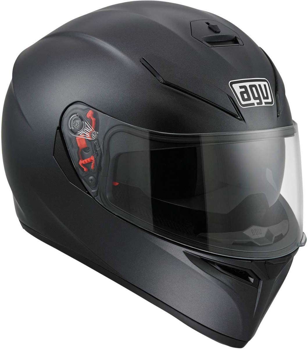 AGV K-3 SV casco de moto, color negro mate, Negro mate, Mediano